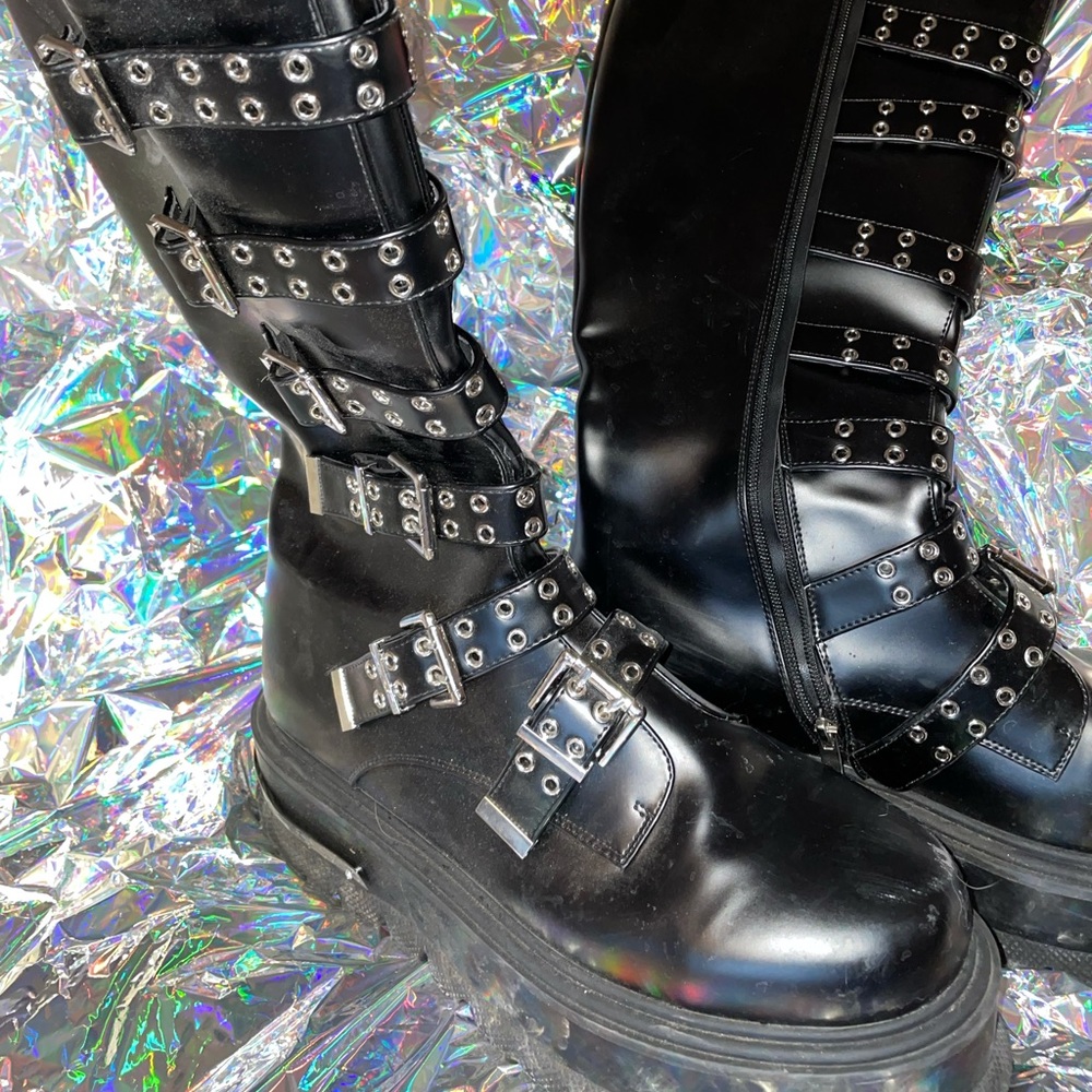 Size 11, Koi footwear Demonia boot knockoffs